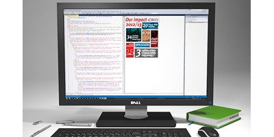 Crimestoppers Email - Previewing the coding of HTML layout during production