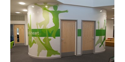 Lime Tree School Signage - Pod at completion of works