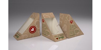 Prego packaging - Deep fill sandwich boxes