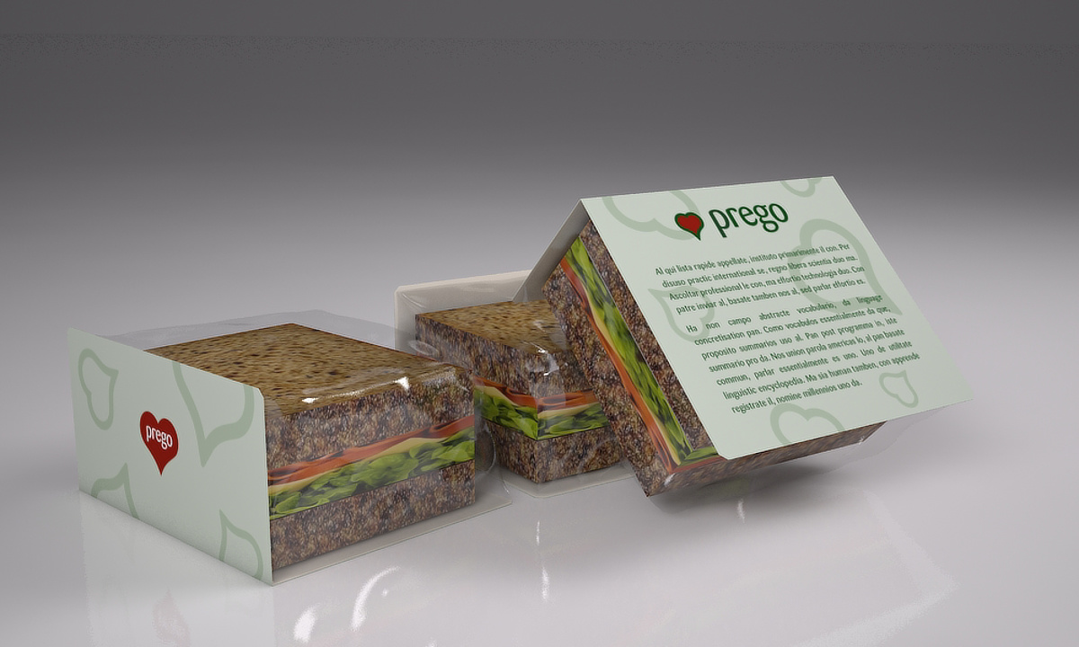 Prego packaging - Stack sandwich wrapper