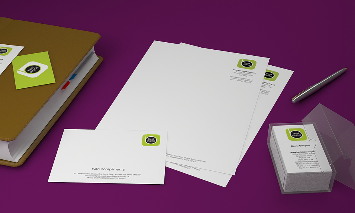Best Digital Branding - Collection of stationery items