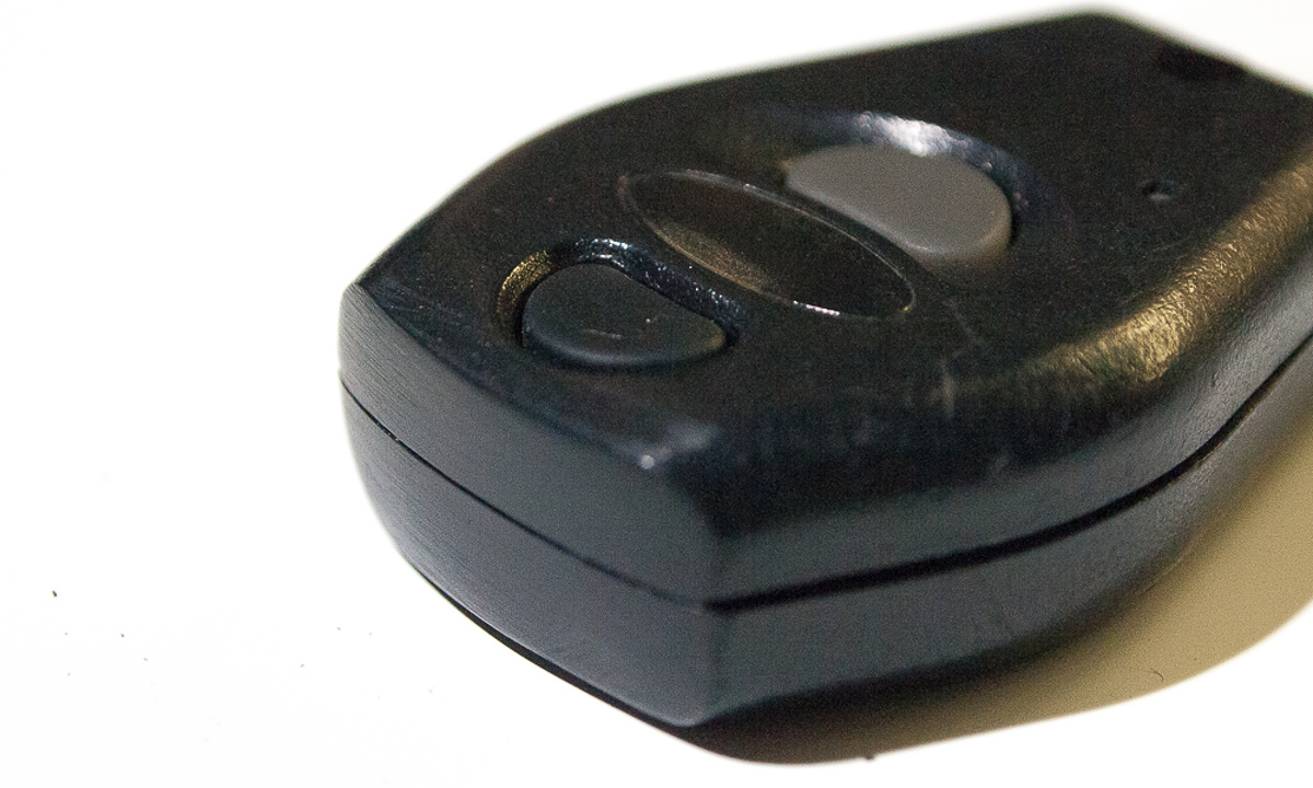 Datatool Remote Key Fob Repair - Step Five - sanded and polished plastic finished shape