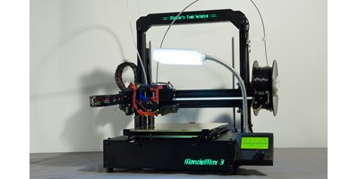 The MendelMax 3 3D printer - The completely assembled printer complete with custom parts