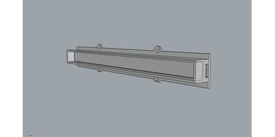 The MendelMax 3 3D printer - LED Status Upper Enclosure - 3D view of parts