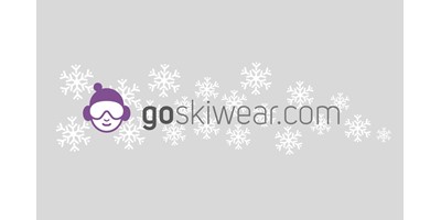 Go Skiwear - The Go Skiwear brand, with snow flakes optional for some elements of the website, including the masthead, and promotional literature