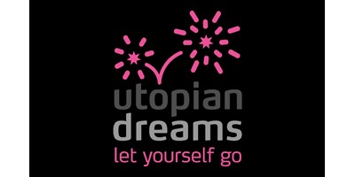 Utopian Dreams Branding - Square variant of the final logo with strapline