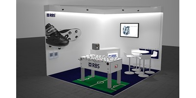 RBS Mannheim Exhibition Stand - Football - 3D Model of proposed exhibition stand