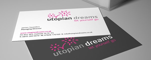 Utopian Dreams Branding - New business card design