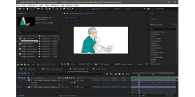 SEBF Website Redesign - Composing the illustration animation effects in Adobe After Effects